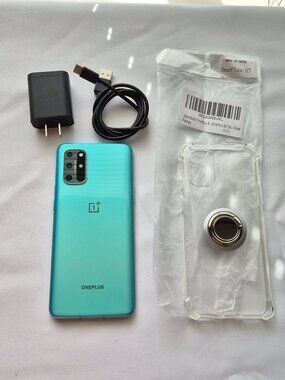 Lightly Used OnePlus 8T+ 5G 256GB Unlocked Model: KB2007 Aquamarine Green